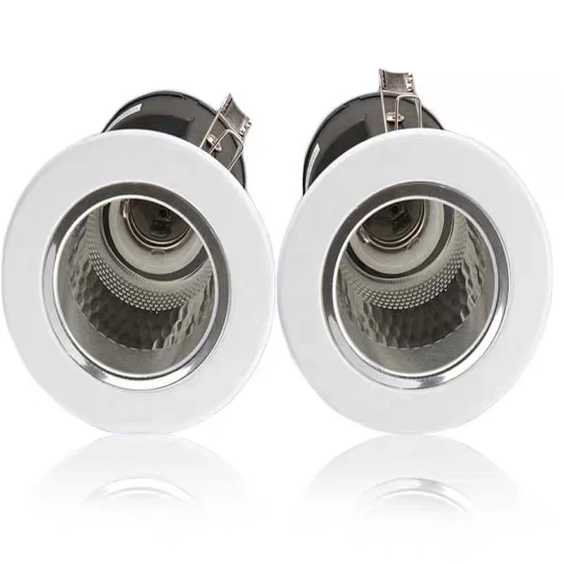 Adjustable led light housing e27 recessed ceiling light Traditional Style E27 Standard Led Downlight Housing