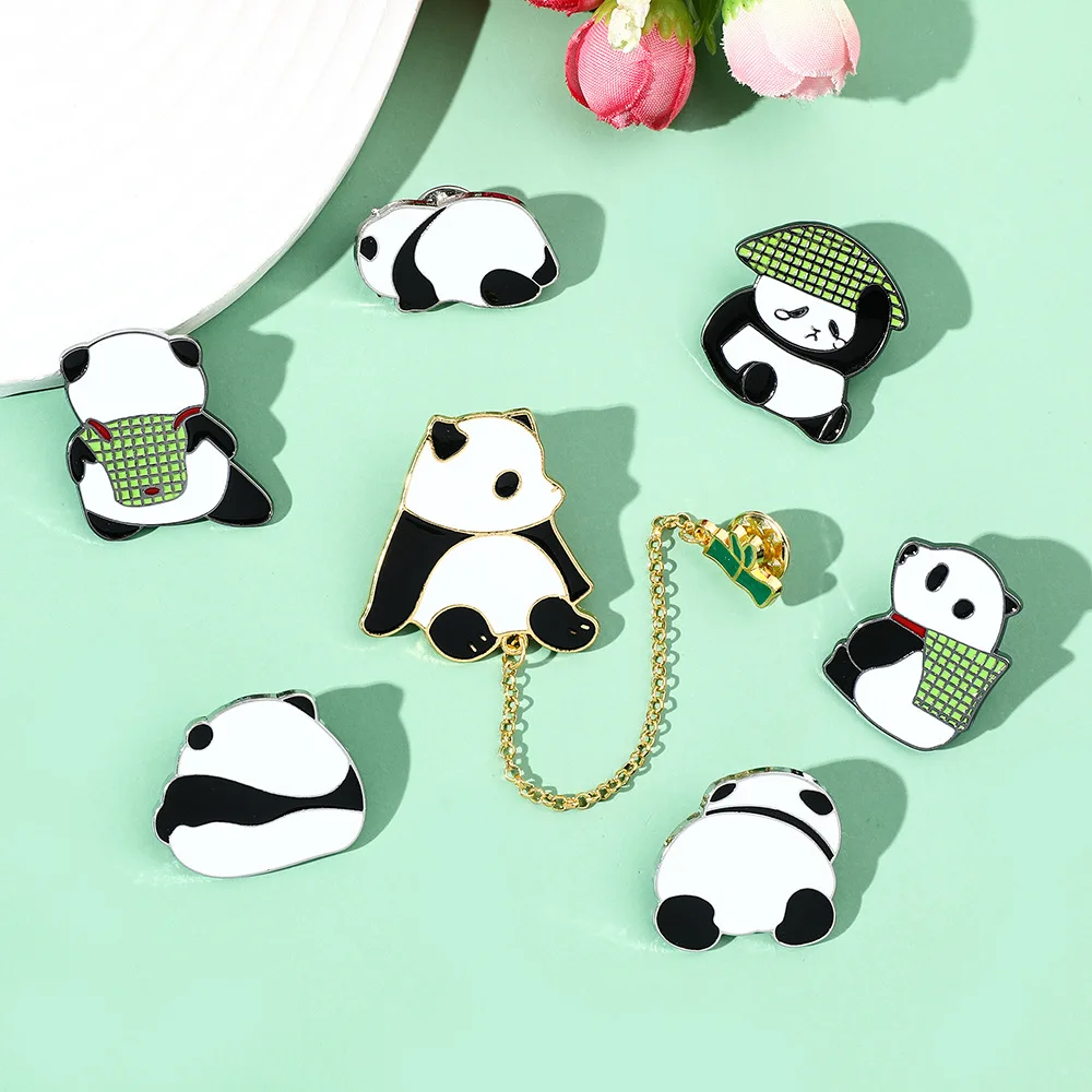 more then 3000 style in stock Wholesale Factory direct selling cute animal Cat Panda enamel pins for clothes and hat metal craft