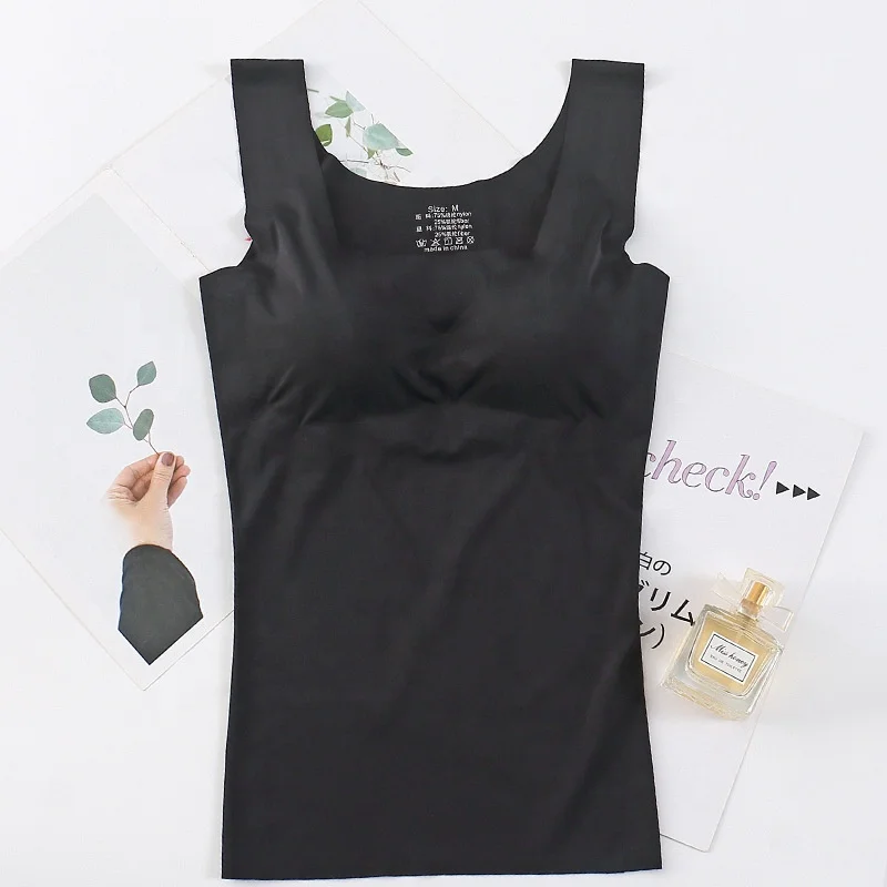 6501 женский цельный бесшовный топ из вискозы для йоги невидимые майки без рукавов топы похудения бюстгальтер сна жилет