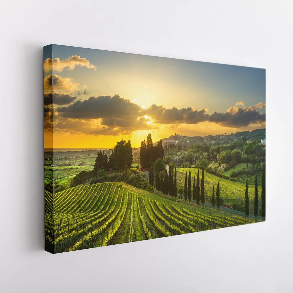 Factory Wholesale Custom Any Canvas Print American Style Simple Relax Mood Landscape Painting Wall Art Picture