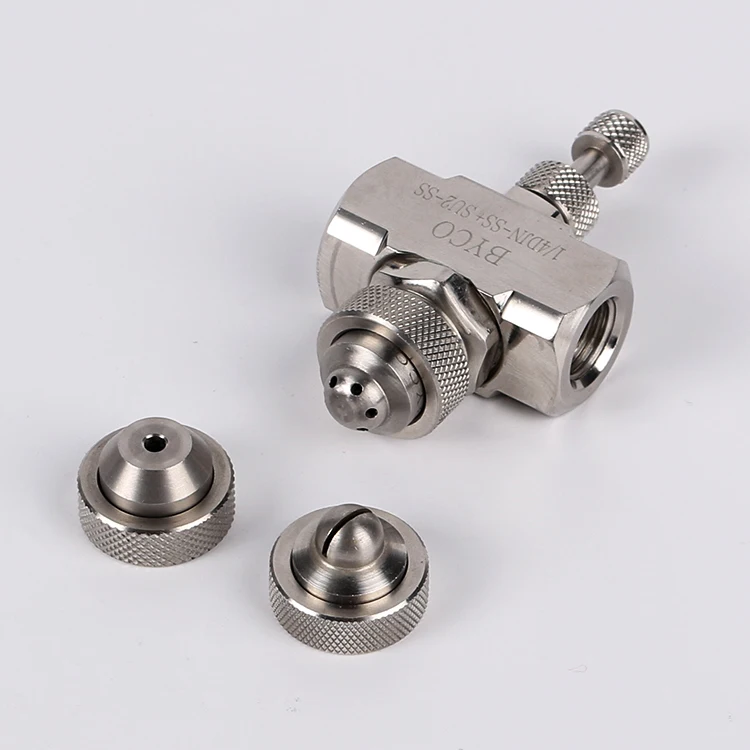 BYCO Pressure adjustable two fluid nozzle,air rotating nozzle,pneumatic air nozzle