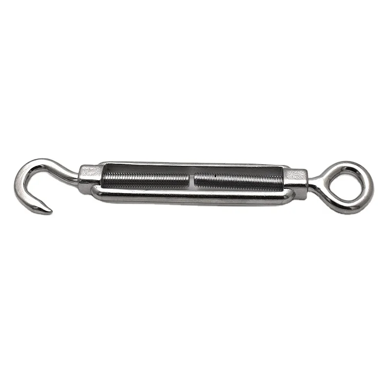 Hot sale rigging screw stainless turnbuckle wire rope tension connector eye-hook turnbuckle