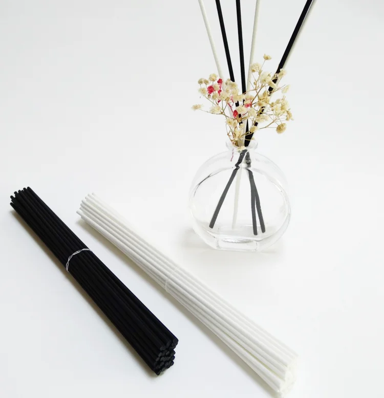 Air Freshener Black Fiber Reeds Aroma Fiber Polyester Reed Diffuser Sticks