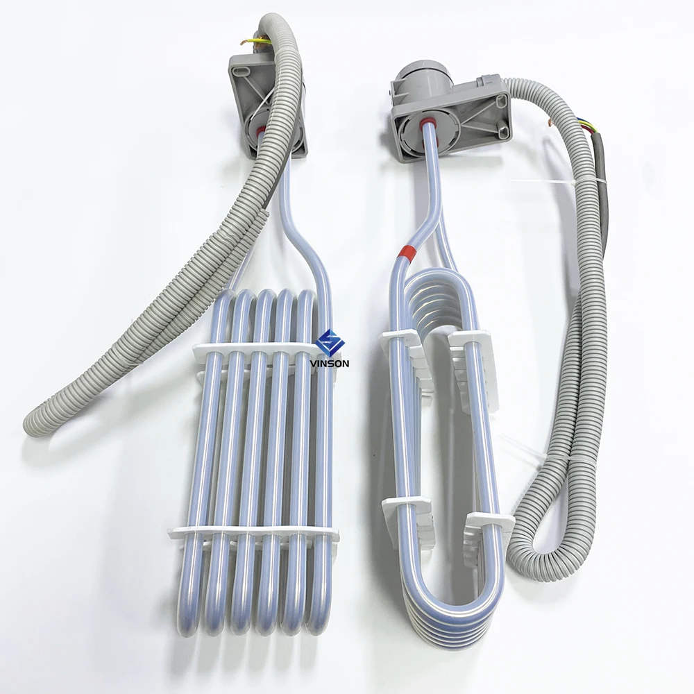 custom electric tubular PTFE coated corrosion resistant immersion heater for acid liquid tank