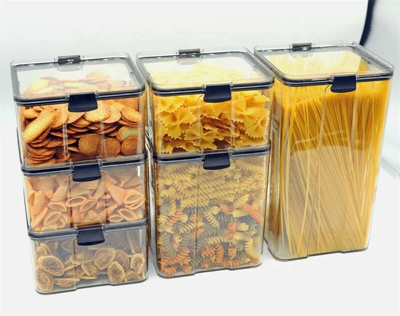 Большой Кухонный органайзер банка для хранения зерен и бобов герметичный контейнер еды в холодильнике свежих продуктов