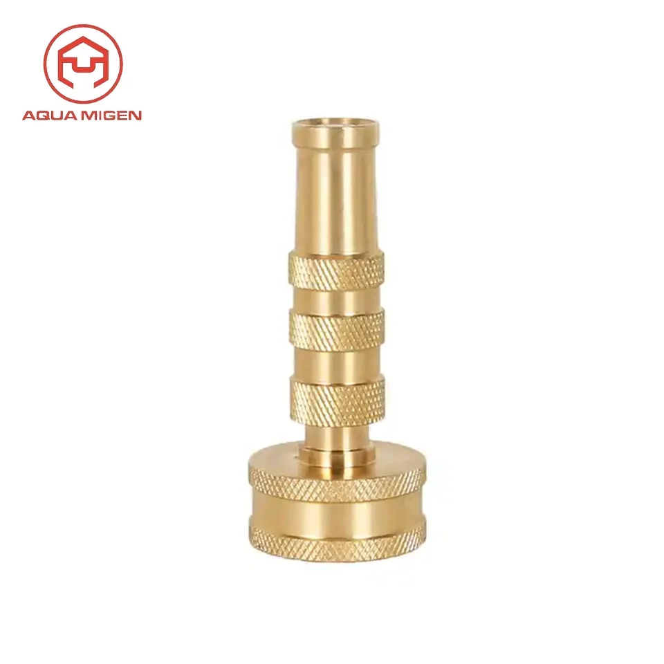 Solid Brass Variable Flow Controls Garden Hose Nozzle