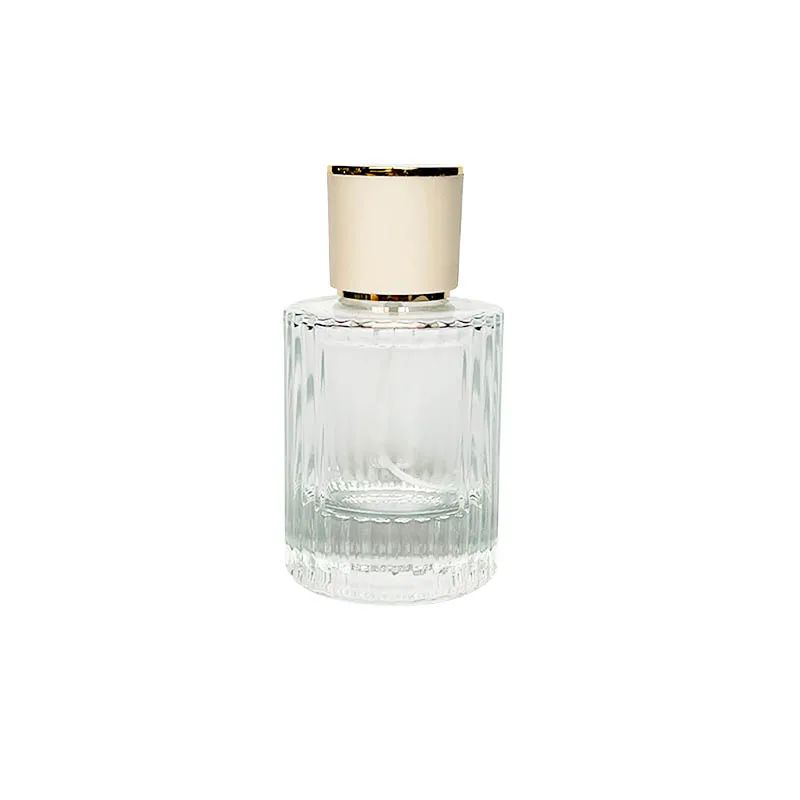 Ruizhuo 30 ml 50ml Transparent Round Flat Spray Bottle Glass Empty Spray Bottle Perfume Liquid Dispenser for Makeup Skin Care