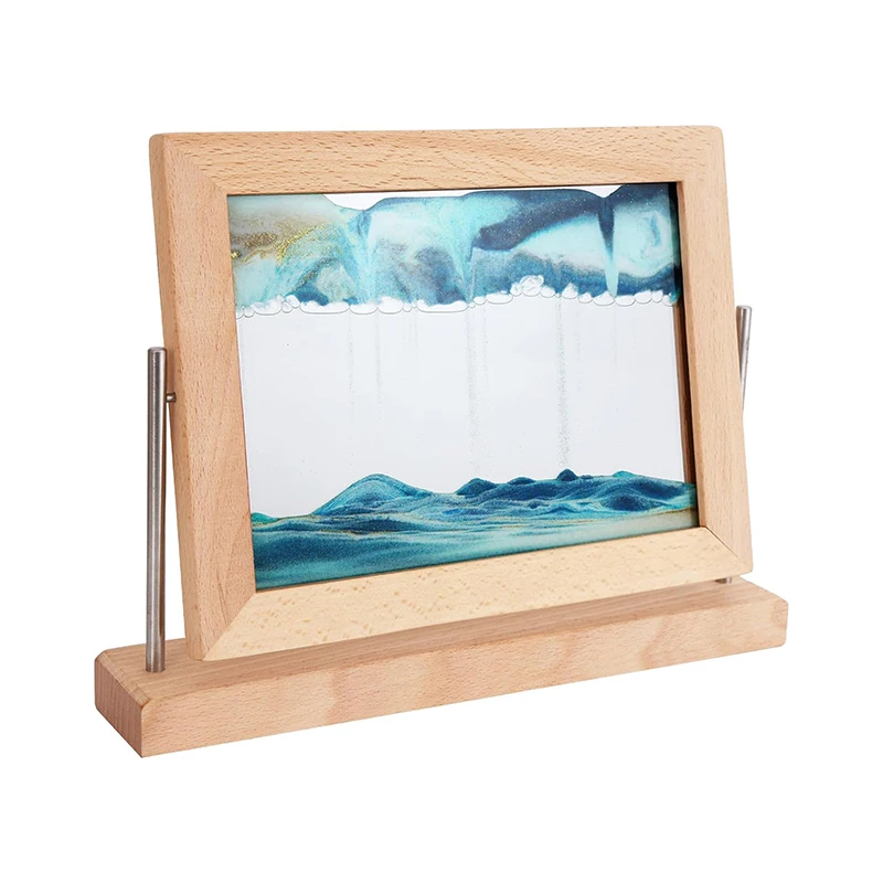 Hot Sale Quicksand Painting Moving Sand Art Picture With Wood Frame