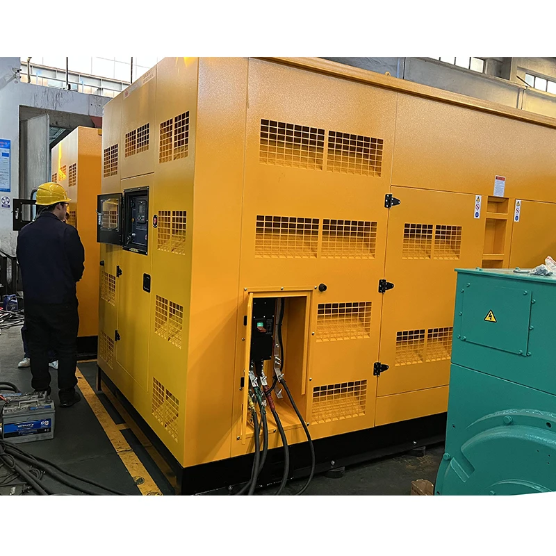 650KW 50 Гц/60 Гц дизельный генератор бесшумного типа с хорошим качеством KTA38-G2 супер двигатель CUMMINS perkins genset