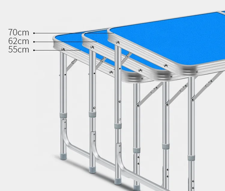 mdf top aluminum frame foldable dinning set camping stool chairs and tables