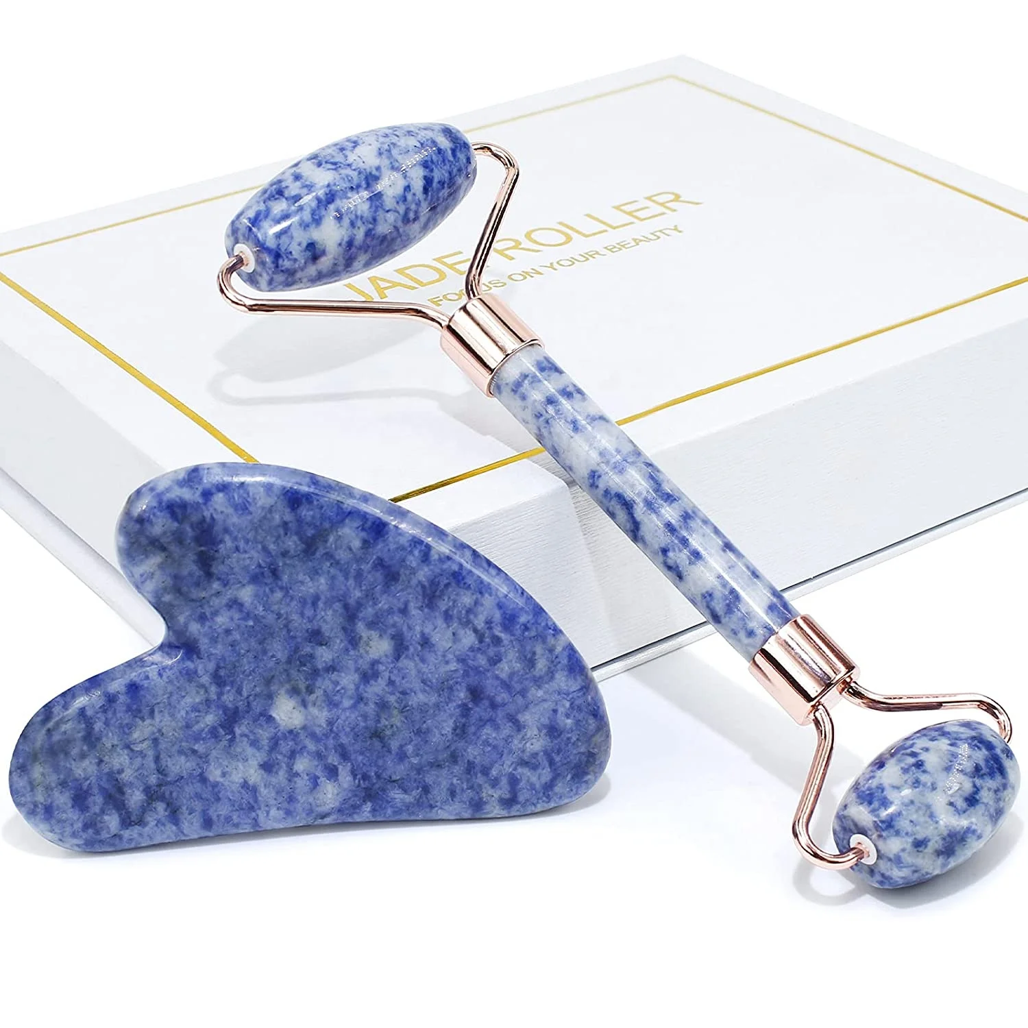 Розовый Хрустальный Камень Для Массажа Гуаша, натуральный инструмент для ухода за кожей, ролик для лица с логотипом на заказ, Нефритовый камень Guasha