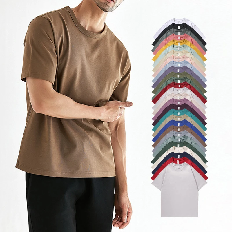 Manufacturers for Customs Clothes 260G T-shirts Pour Hommes Summer Cotton Pullover Short Sleeve Cotton T Shirt