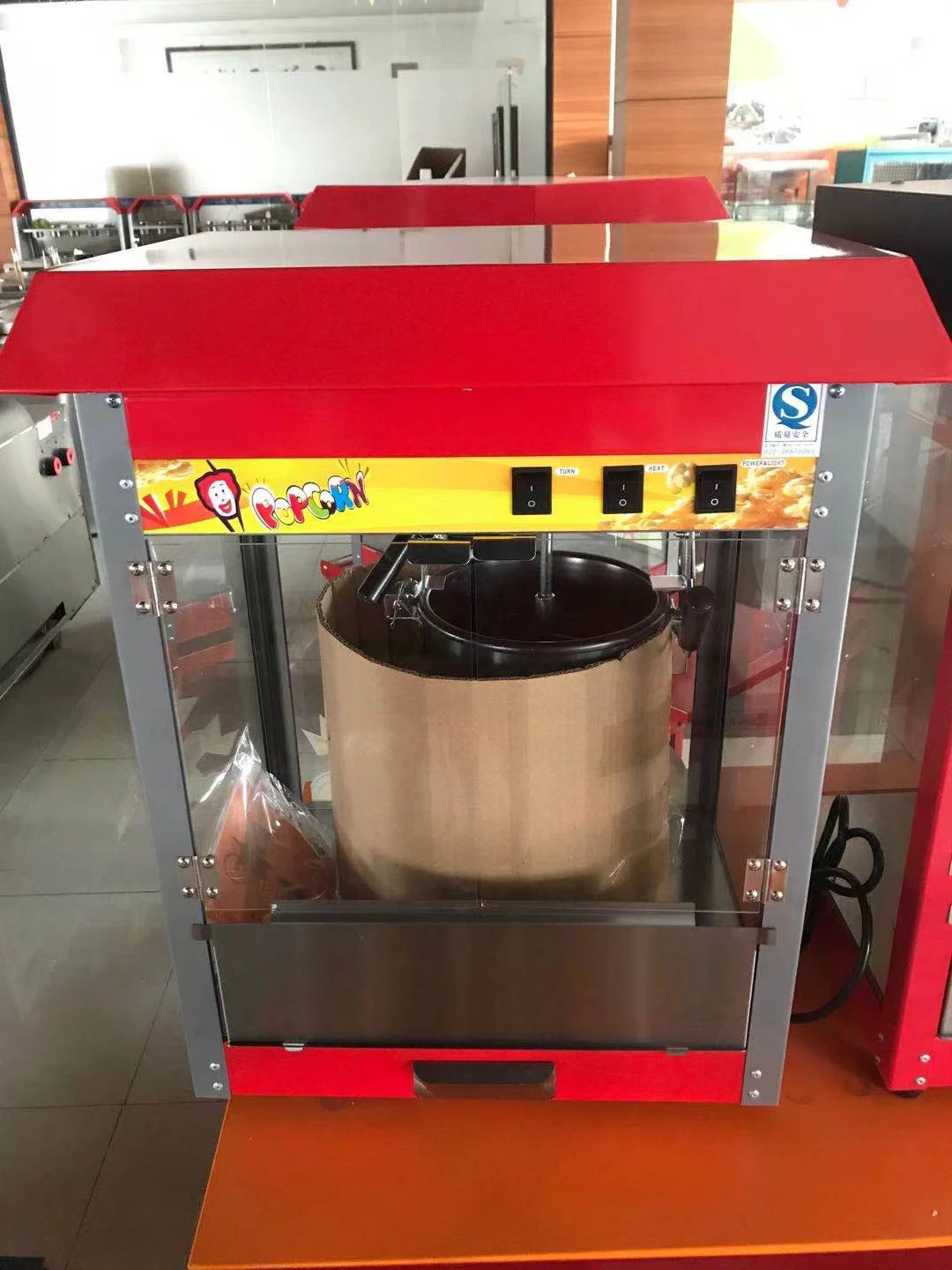 Высококачественная автоматическая электрическая машина для приготовления попкорна коммерческая 6 унций