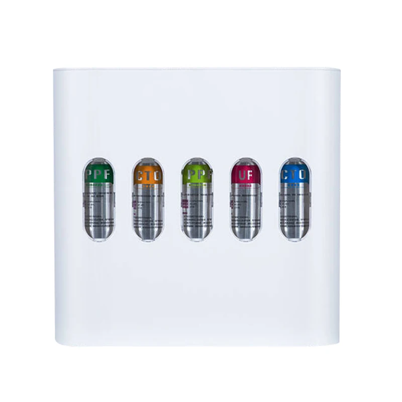 White Water Filter Housing Universal Housing 5 Stage Whole House Water Filter With Sediment Carbon Cartridge