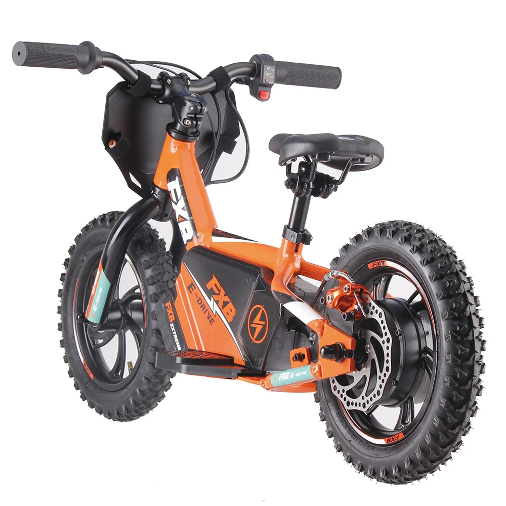 2024 popular 36v 5.0ah lithium battery mini electric motor cycle kids balance bike electric 12 inch bicycle for kids 3-6years