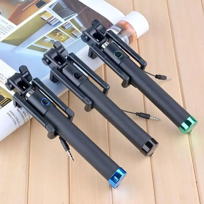 Ningbo E-reise Mini Selfie Stick Portable Extendable Monopod Self-Pole Handheld Wired Selfie Stick For iPhone for Smartphone