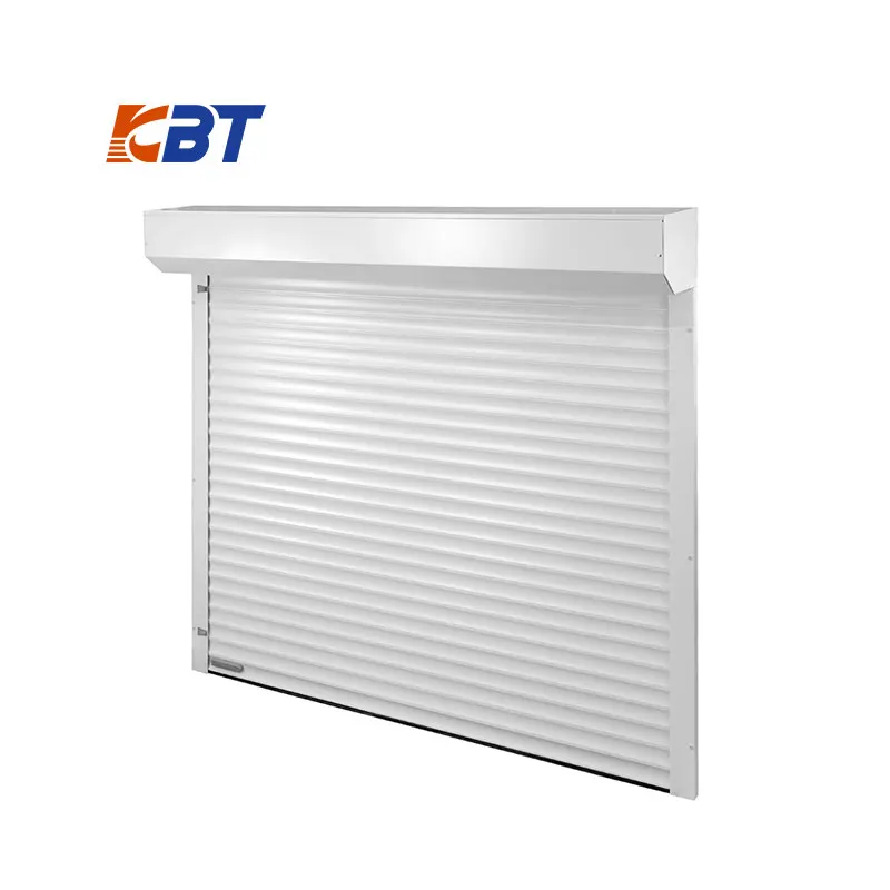 Customized Thermal insulation Aluminum Pu Foam Infilled Electric Roll Up Shutter Aluminum Rolling Door With Roller Shutter Slat