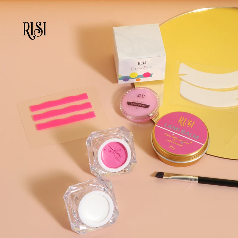 Risi Cream for Skin Care Pink and White Paste Brows Mapping String for Eyebrow Shape Brow Dye