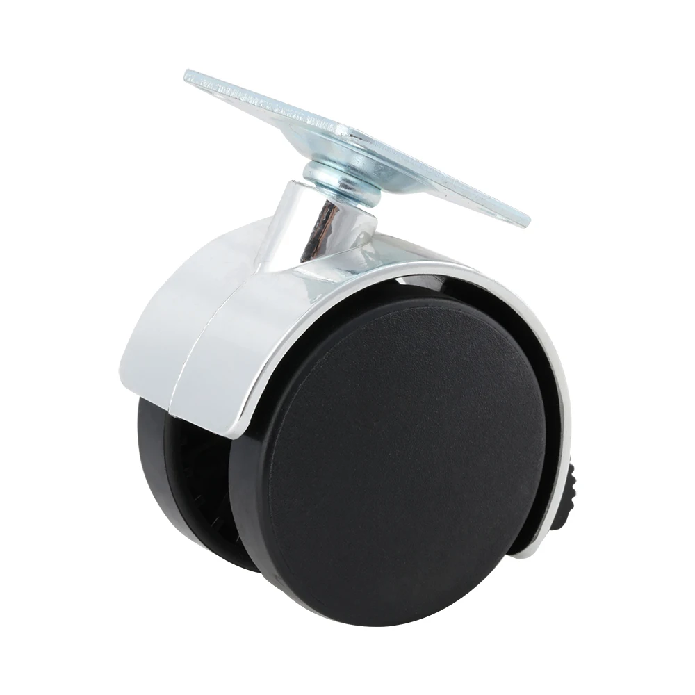 Silent Pulleys Nylon Swivel Casters PP Material Office Furniture Desks Spinner Wheels Plastic Flower Pot Holders Shelves Rollers