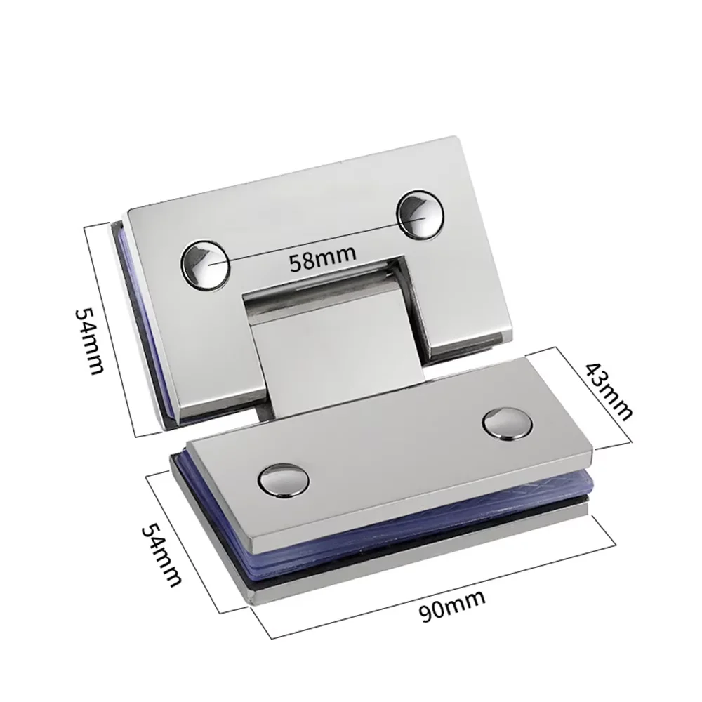 Soft Glasses Clamps 45 Showcase Black Rotating One De Crl Plate Frameless Bifold Cabin Plastic Flex Glass Shower Hinge