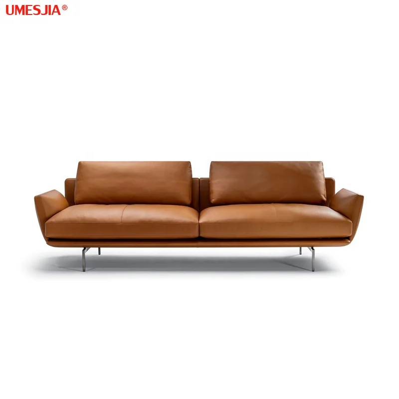 Get Back sofa Luxury Italian Genuine Leather Sofa Modern Living Room Luxury Corner Sectional Sofa set