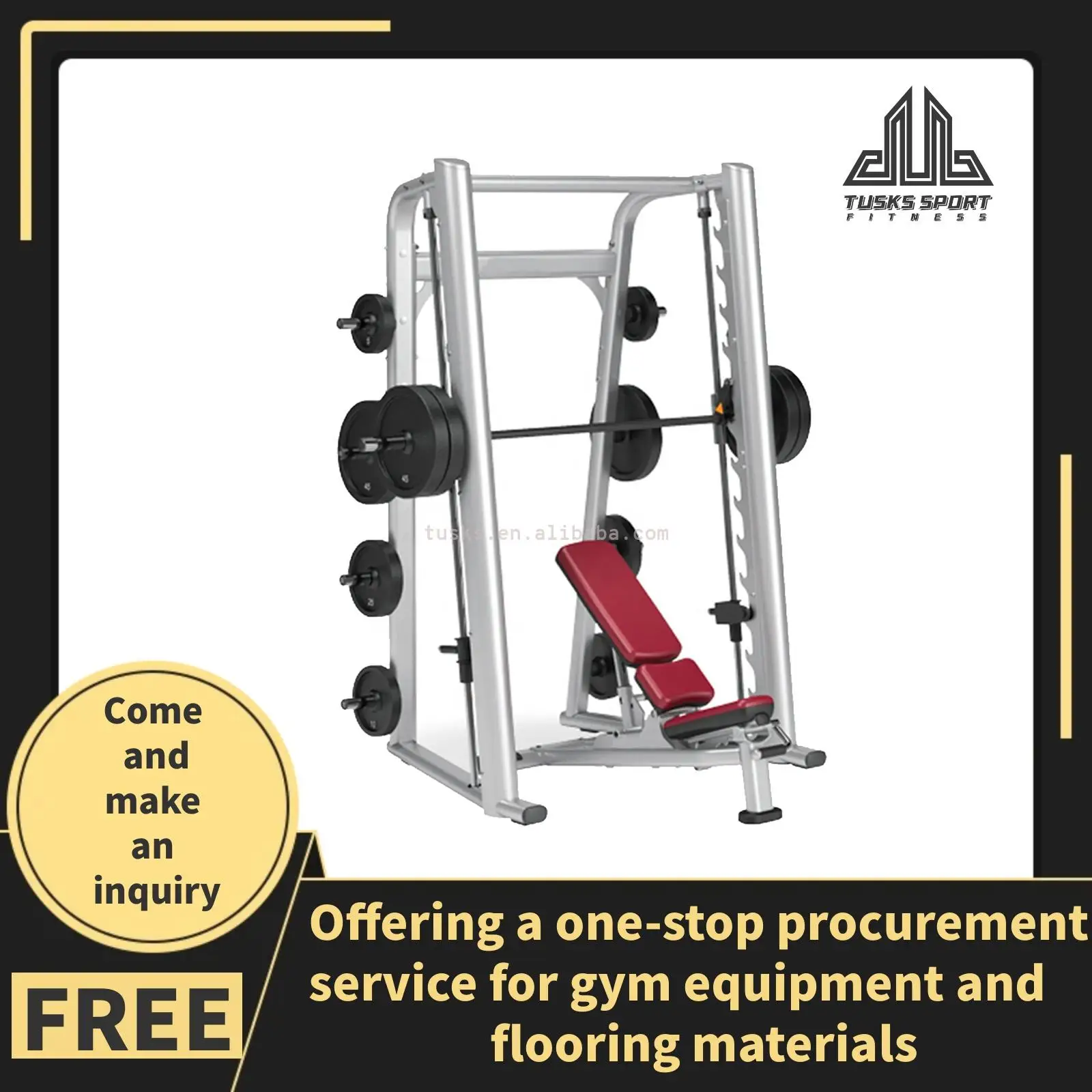 TK7-L1063 Smith Press Trainer, Workout Equipment Professional Gym Machine, High-End Fitness Device for Commercial Gyms