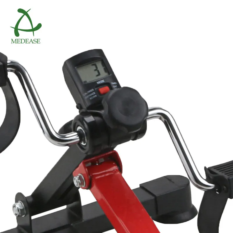 Mini Exercise Bike Portable Foot Peddler Desk Bike Arm And Leg Peddler Machine Lcd Monitor Folding Foot Pedal Exerciser
