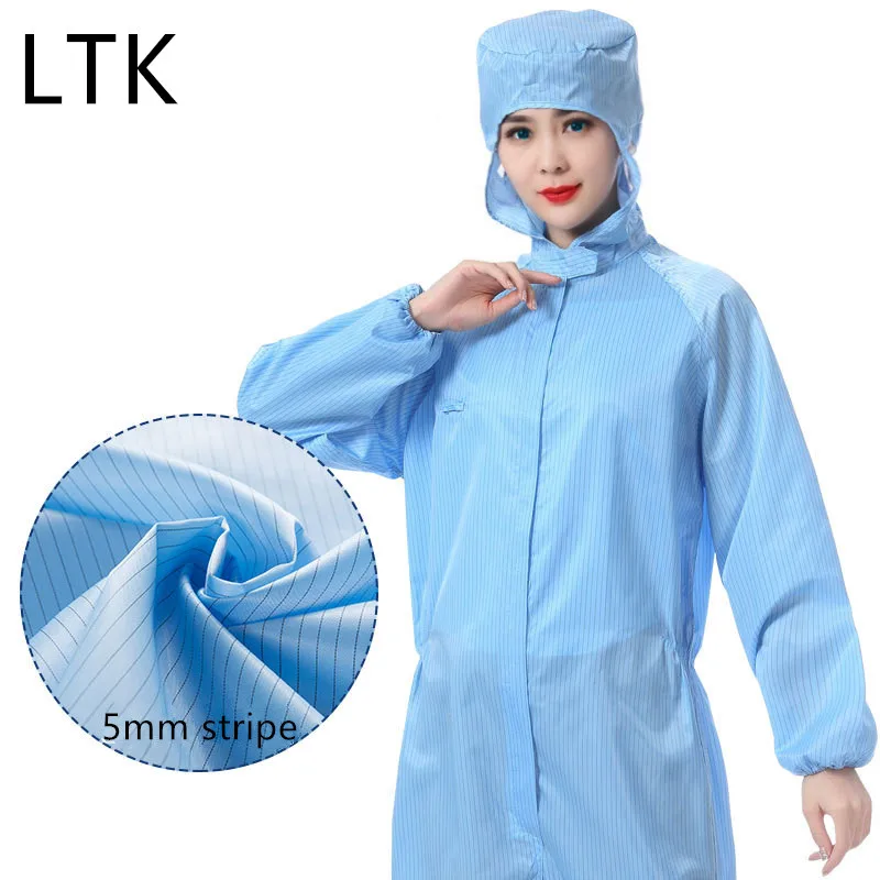 QR code following Industry Area esd clothes ESD Smock antistatic esd cleanroom suit