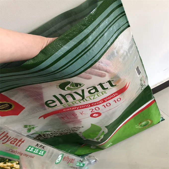 urea organic compost fertilizer soil packaging pp woven plastic fertilizer bag 50kg