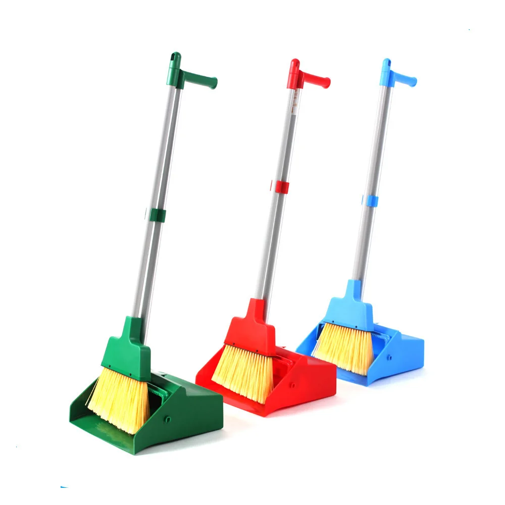 Multi colour New Plastic Lobby Dustpan setswith Lobby Angle Broom