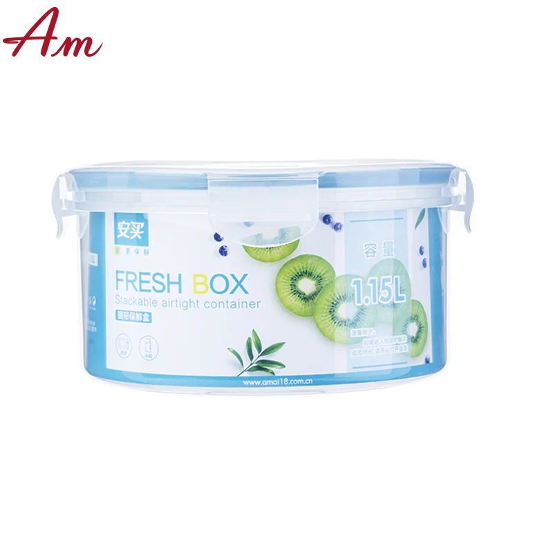 
Cheap customized airtight plastic dry food storage box 4pcs set 