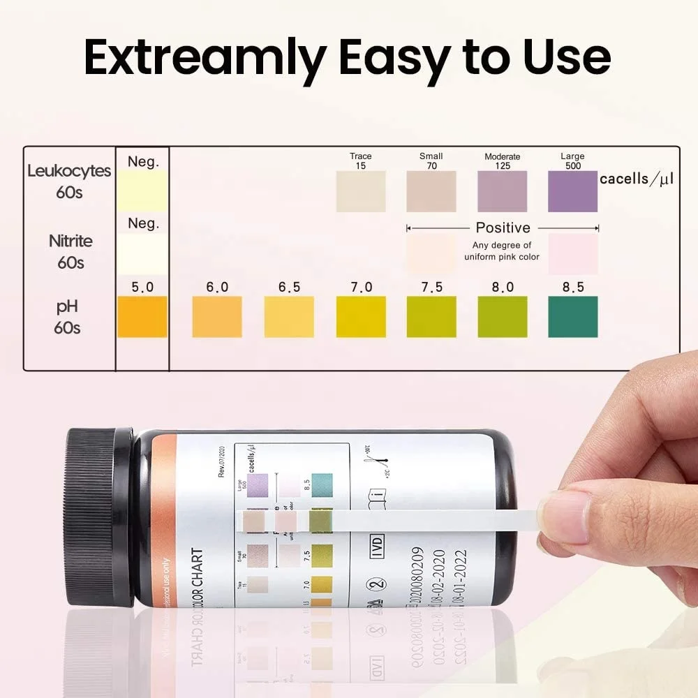 Women Home Rapid diagnose the urinary tract infections Leukocytes Nitrite pH test strips