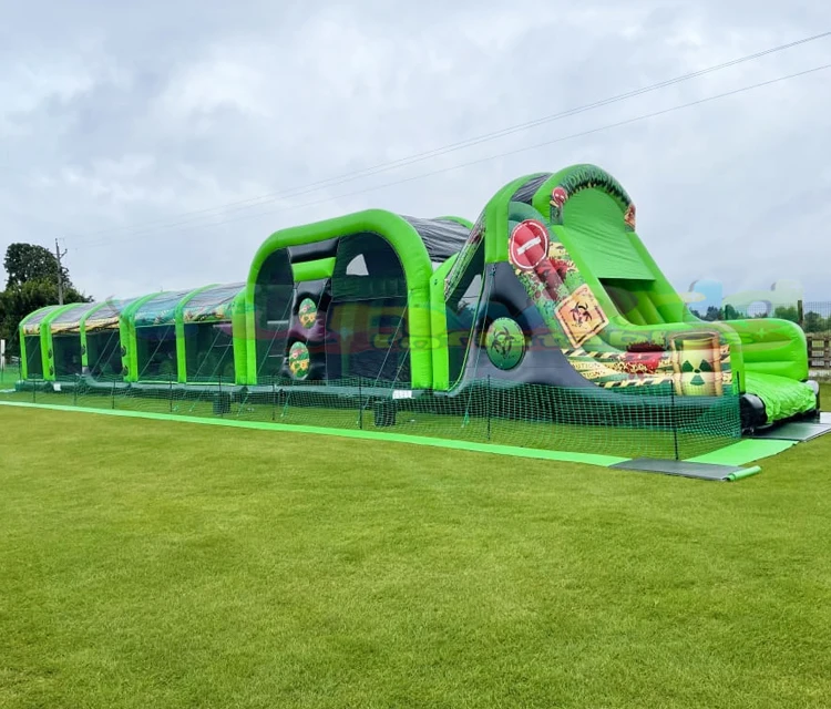 Commercial grade giant inflatable bounce house commercial combo toxic obstacle course for sale