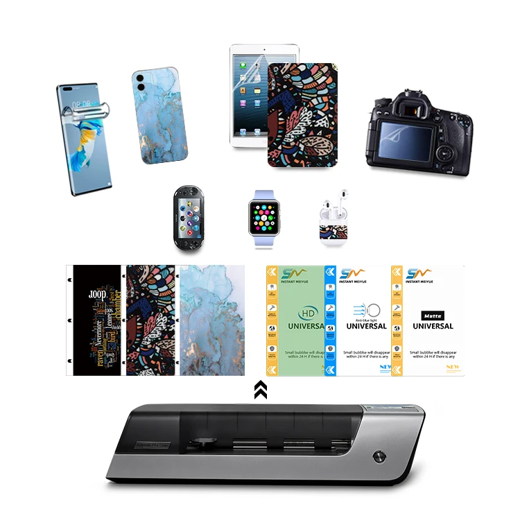 Portable Automatic Film Cutter Hydrogel TPU mobile Screen Protector Plotter Film Cutting Making Machine With Touching Screen