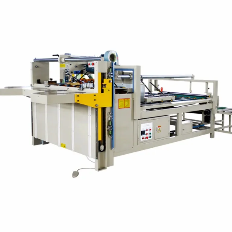 QH High Speed Semi-auto Corrugated Cardboard Folder Gluer Machine /manual glue machine
