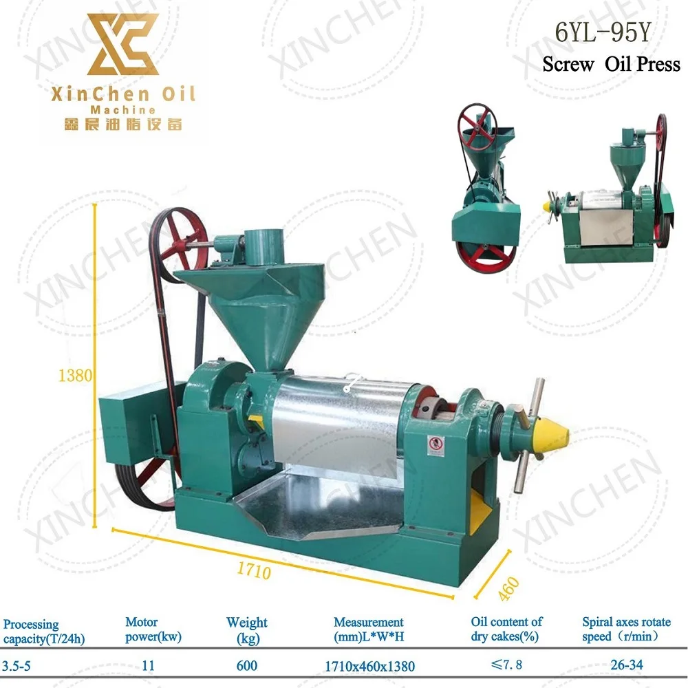 Edible Cooking Oil Copra Dried Coconut Oil Refining Making Line Coconut Oil Press Machine