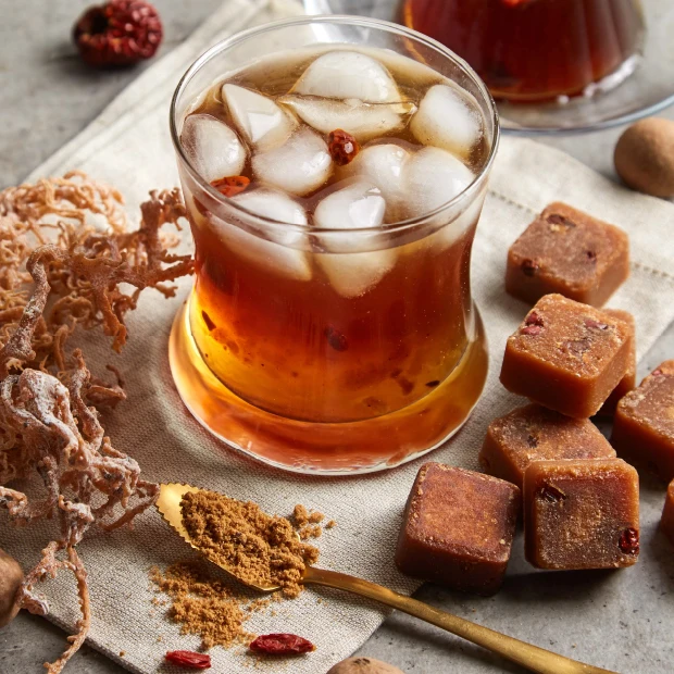 Желе-агар Longan с ароматом коричневого сахара Годжи