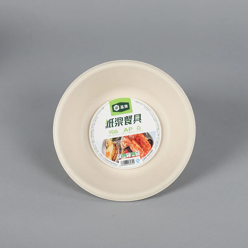 Custom disposable 100% biodegradable japanese ramen food bowl with lid and spoon