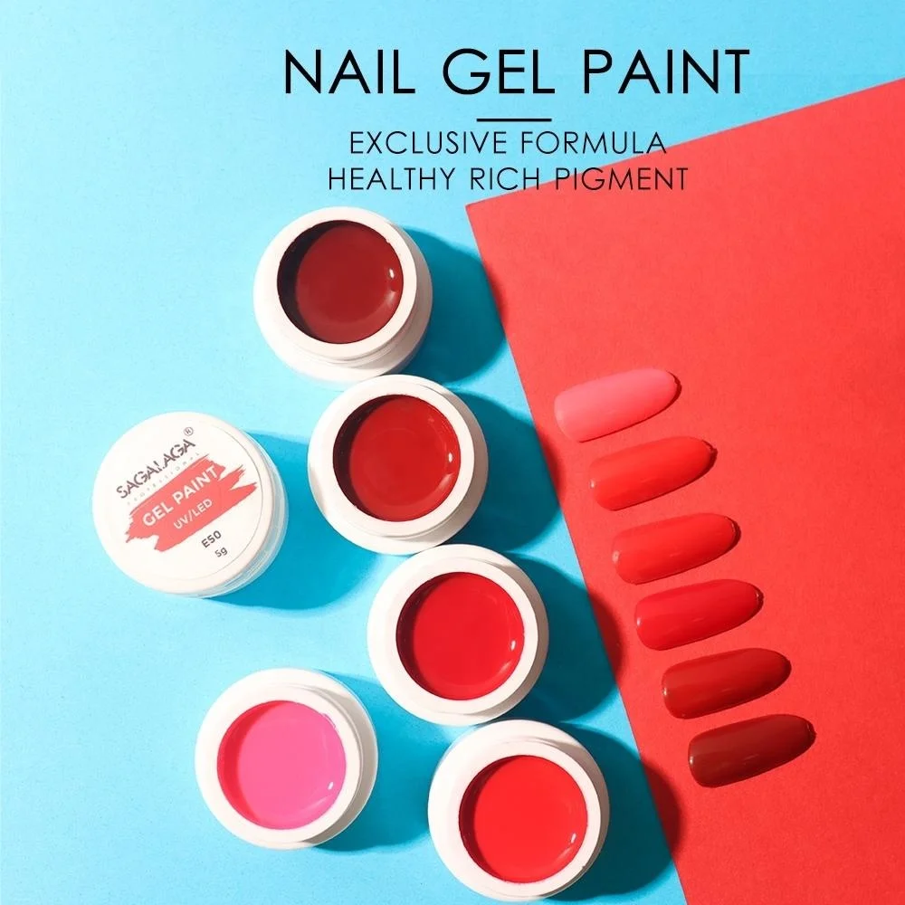 Neon Chrome Paint High Pigment Of Paints Set No Wipe Painting Gel Nail Art