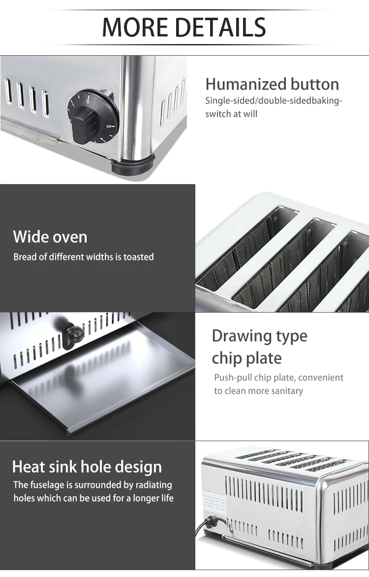 Tostadora de pan kitchen commercial 4pc cafe electric cheap pop up popup sandwich bread toaster 2 4 slice digital toast machine