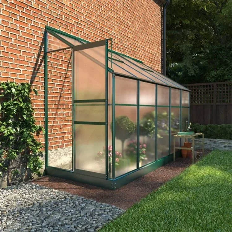 mini backyard container home aluminum flower growing pe netting shade cloth garden greenhouse