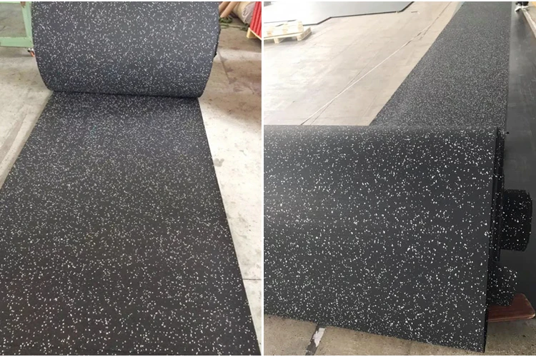 EPDM Rubber roll mat Antislip Colorful Gym Floor