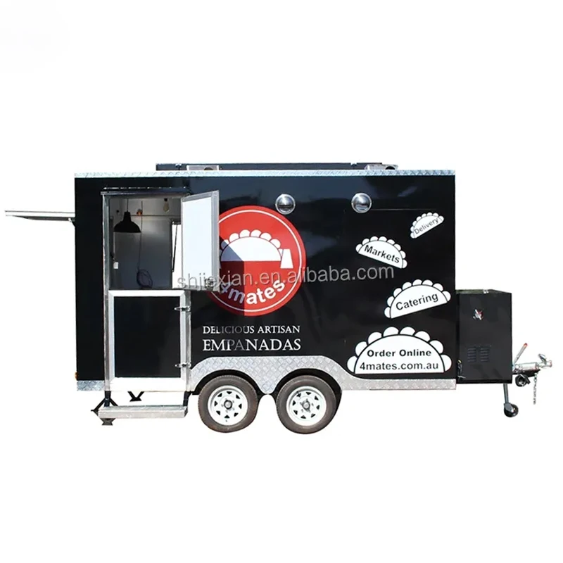 JX-FS350 Fast food car mobile food kiosk truck coffee shop trailer for sale