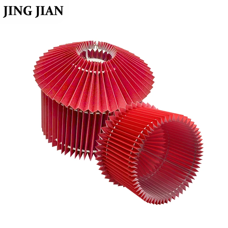 Hot Sale Shade Lamp Fabric Frame Wire Ring Kit DIY Light Material Pleated Lampshade for Table Floor and Pendant Lamp