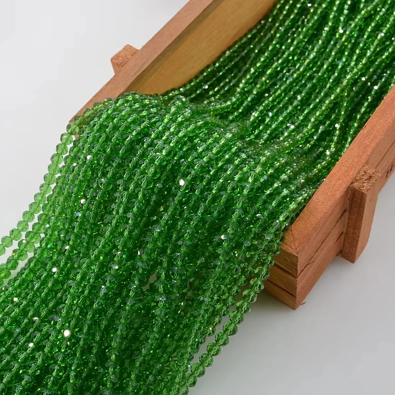 Glass beads manufacturer good quality various color loose round 4mm-10mm crystal glass beads wholesale