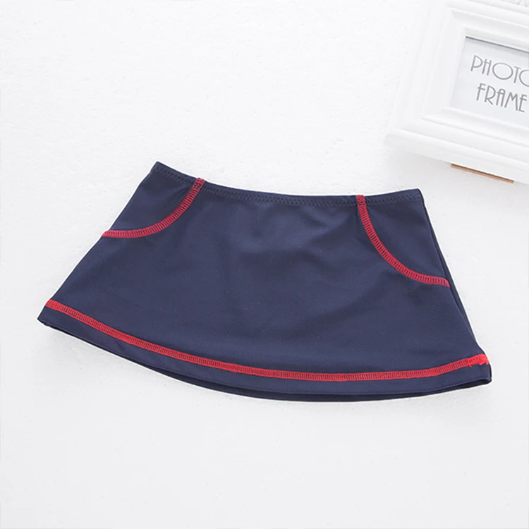 New Child Bathing Dress Costume Cute Navy Kids Striped Swimming Clothes Skirt Underwear Hat 4pcs Bikini For Baby Girl