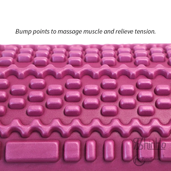 Zhensheng hot selling patent design new yoga balance disc massage roller balance pad 40cm length