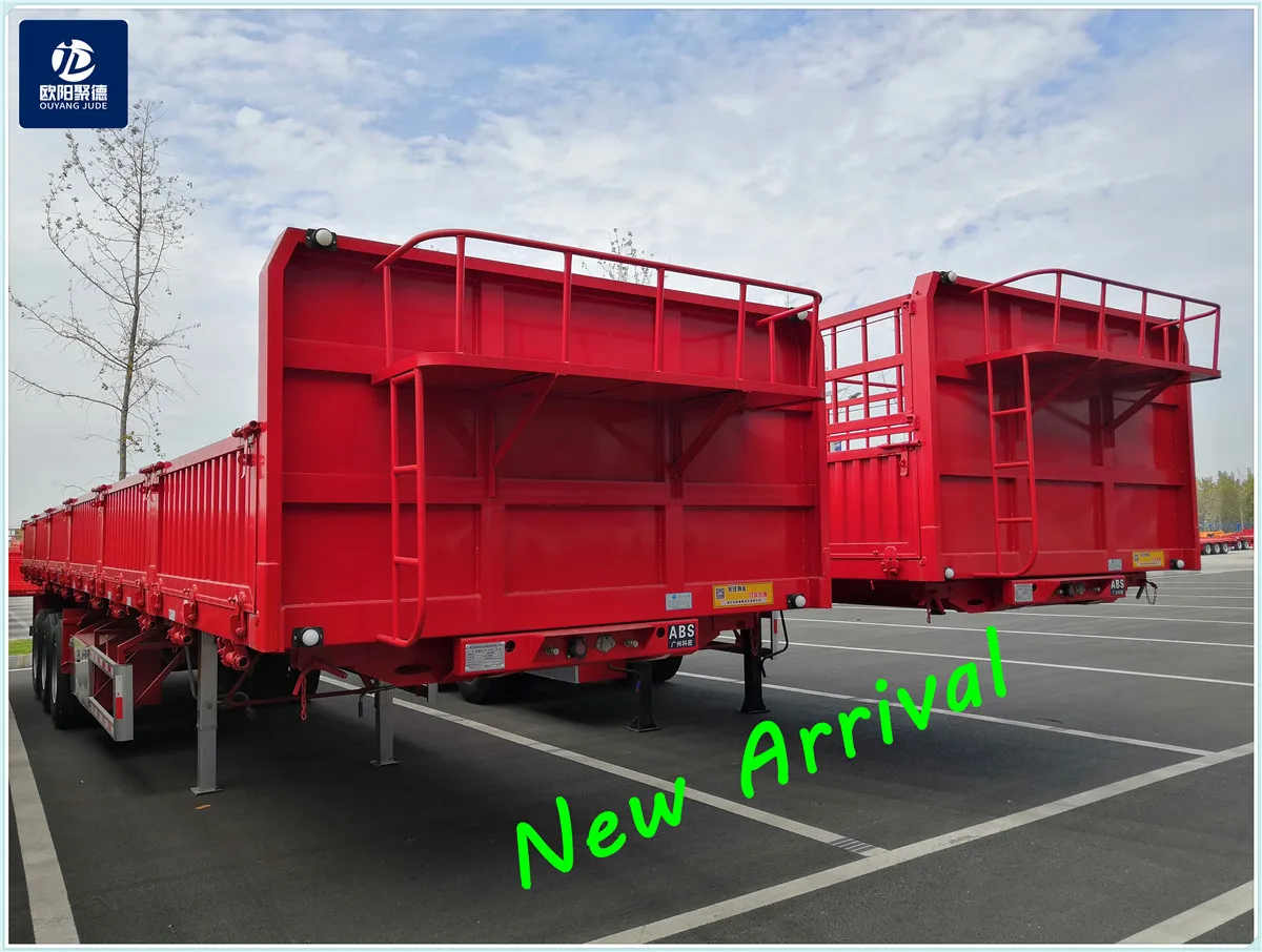  #OYJD Trailers good skill 40ft flatbed trailer 60t payload strengthen fence semitrailer use container gen set transport on