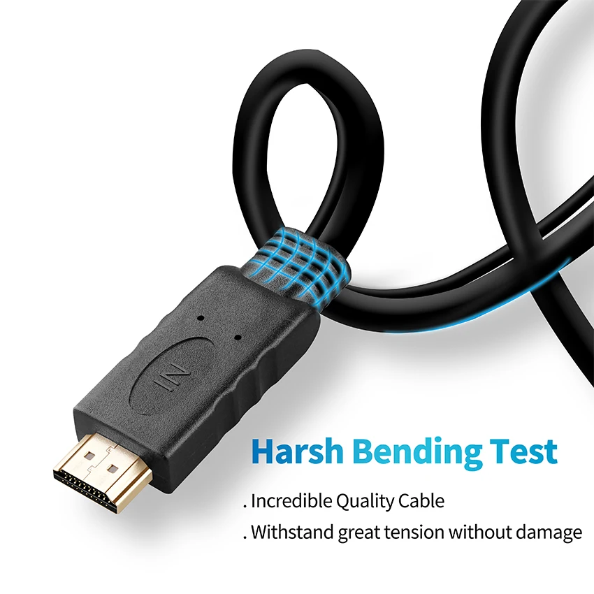  Высококачественный 1 8 м дешевый адаптер HDMI-VGA штекер-штекер Адаптер HDMI аудио видео конвертер