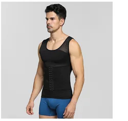 Men Compression Tight Vest Body Shape wear Slimming Tummy Waist Trainer Girdle top